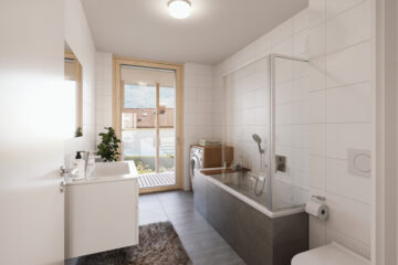 Neues Zuhause gesucht? Reihenhaus in Altach mit Privatgarten - Badezimmer